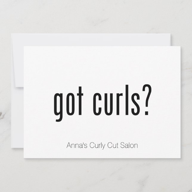 Heb je Curls? (Voorkant)