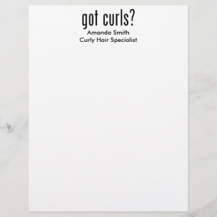 Heb je Curls? Gepersonaliseerd Briefhoofd