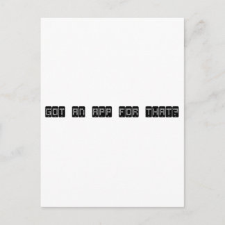 Heb je daar een app voor? briefkaart