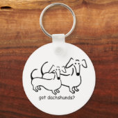 Heb je dachshunds? Button Sleutelhanger (Voorkant)