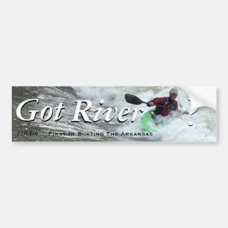 Heb je de rivier? bumpersticker