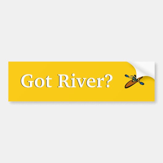 Heb je de rivier? bumpersticker (Voorkant)