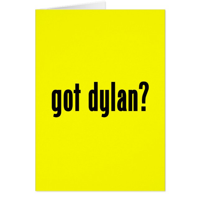 Heb je Dylan? (Voorkant)