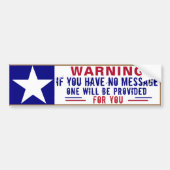 Heb je een bericht? bumpersticker (Voorkant)