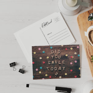 Heb je een briefje gestuurd met 'hallo gelukkig ma briefkaart