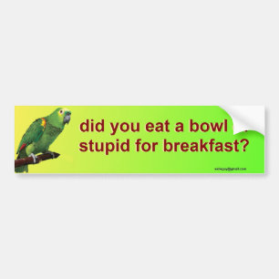 heb je een bumpersticker