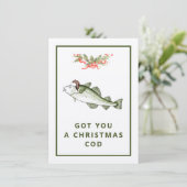 Heb je een kerstkabeljauw Gevist flat? Feestdagenkaart (Staand voorkant)
