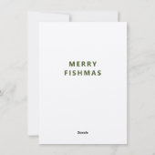 Heb je een kerstkabeljauw Gevist flat? Feestdagenkaart (Achterkant)