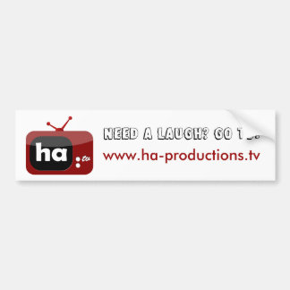 Heb je een Laugh nodig? Ha-TV Bumpersticker