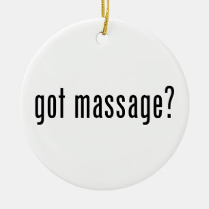 Heb je een massage? keramisch ornament