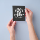 Heb je een Realtor nodig? Estate Agent Flyer (Hand)