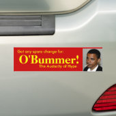 Heb je een reserveschommeling voor O'bummer? Bumpersticker (Op auto)