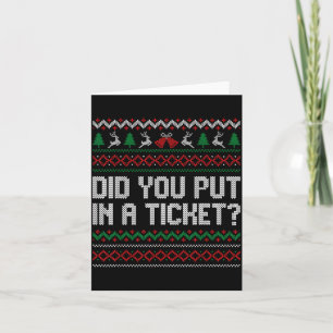 Heb je een ticket ingediend Lelijke Kerstcomputer Kaart