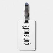 Heb je een ziel? bagagelabel (Achterkant verticaal)