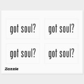 Heb je een ziel? rechthoekige sticker (Vel)