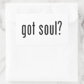 Heb je een ziel? rechthoekige sticker (Tas)