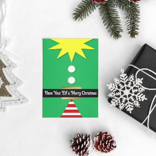 Heb je Elf een prettige kerst Feestdagen Kaart