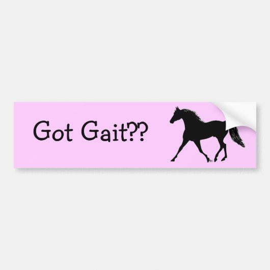 Heb je Gait? Bumpersticker (Voorkant)