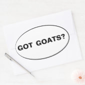 Heb je geiten? Tekst Ovale Sticker (Envelop)