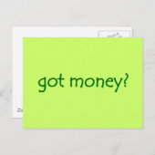 Heb je geld? Briefkaart (Voorkant / Achterkant)