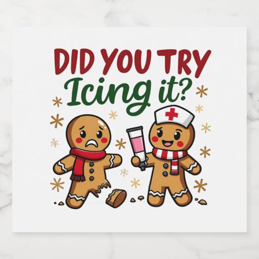 Heb je geprobeerd het grappige peperkoekverpleging bier etiket (Enkel label)