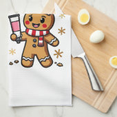 Heb je geprobeerd het grappige peperkoekverpleging theedoek (Quarter Fold)