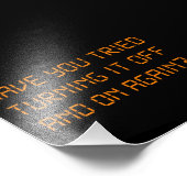 Heb je geprobeerd het weer uit te schakelen? foto afdruk (Hoek)