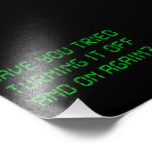 Heb je geprobeerd het weer uit te schakelen? foto afdruk (Hoek)