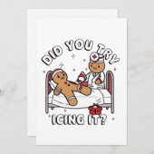 Heb je geprobeerd om het te gebruiken Gingerbread Feestdagenkaart (Voorkant / Achterkant)