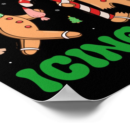 Heb je geprobeerd om het te ijsmen Retro Christmas Poster (Hoek)