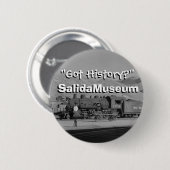 "Heb je geschiedenis?" III Ronde Button 5,7 Cm (Voorkant /achterkant)