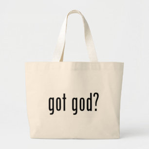 Heb je god ? grote tote bag