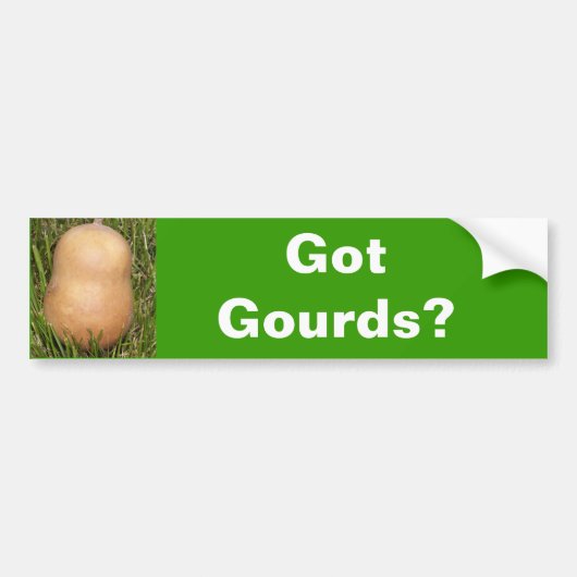 Heb je Gourds? Bumpersticker (Voorkant)