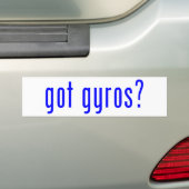 Heb je gyroscopen? bumpersticker (Op auto)