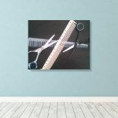 HEB JE HAAR?? CANVAS AFDRUK (Insitu (Houten vloer))