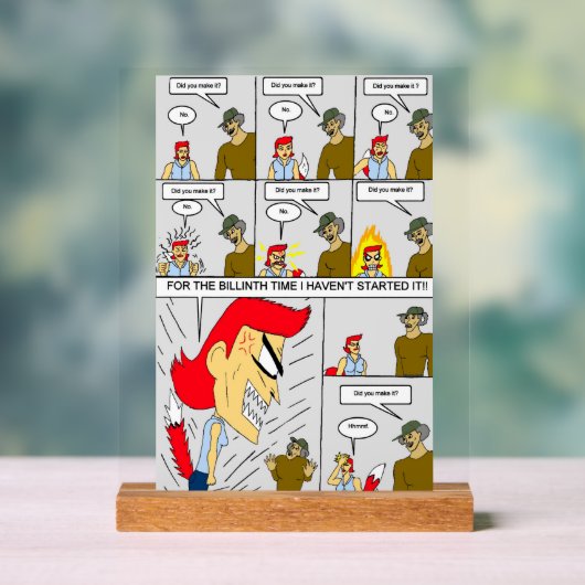 Heb je het gehaald? acryl bord (Neutraal)