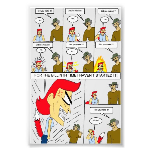 Heb je het gehaald? foto afdruk (Voorkant)