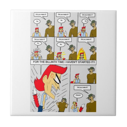 Heb je het gehaald? tegeltje (Voorkant)