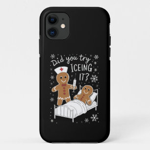 Heb je het geprobeerd met een kerstkoekje van scho iPhone 11 hoesje