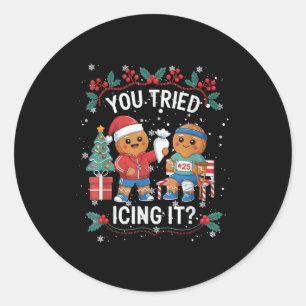 Heb je het geprobeerd om het met glazuur te doen T Ronde Sticker