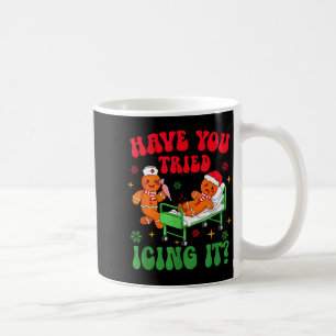 Heb je het Gingerbread Nurse Christm-ijs geprobeer Koffiemok