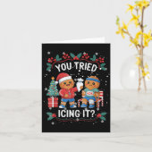 Heb je het Icing Runner Team C-gingerbread geprobe Kaart (Gele Bloem)