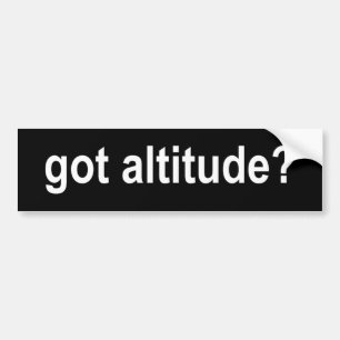 Heb je hoogte? bumpersticker