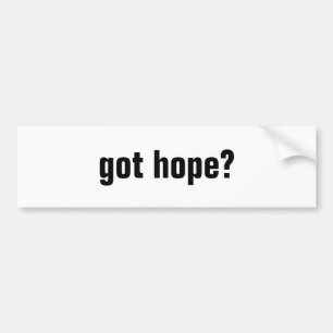 Heb je hoop? bumpersticker