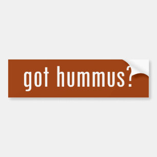 Heb je hummus? bumpersticker