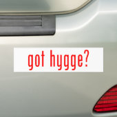 Heb je hygge? bumpersticker (Op auto)