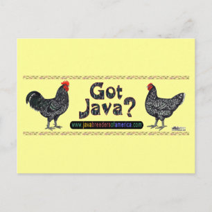 Heb je Java? Briefkaart