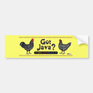 Heb je Java? Bumpersticker