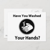 Heb je je handen gewassen? briefkaart (Voorkant / Achterkant)