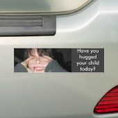 Heb je je kind vandaag geknuffeld? bumpersticker (Op auto)